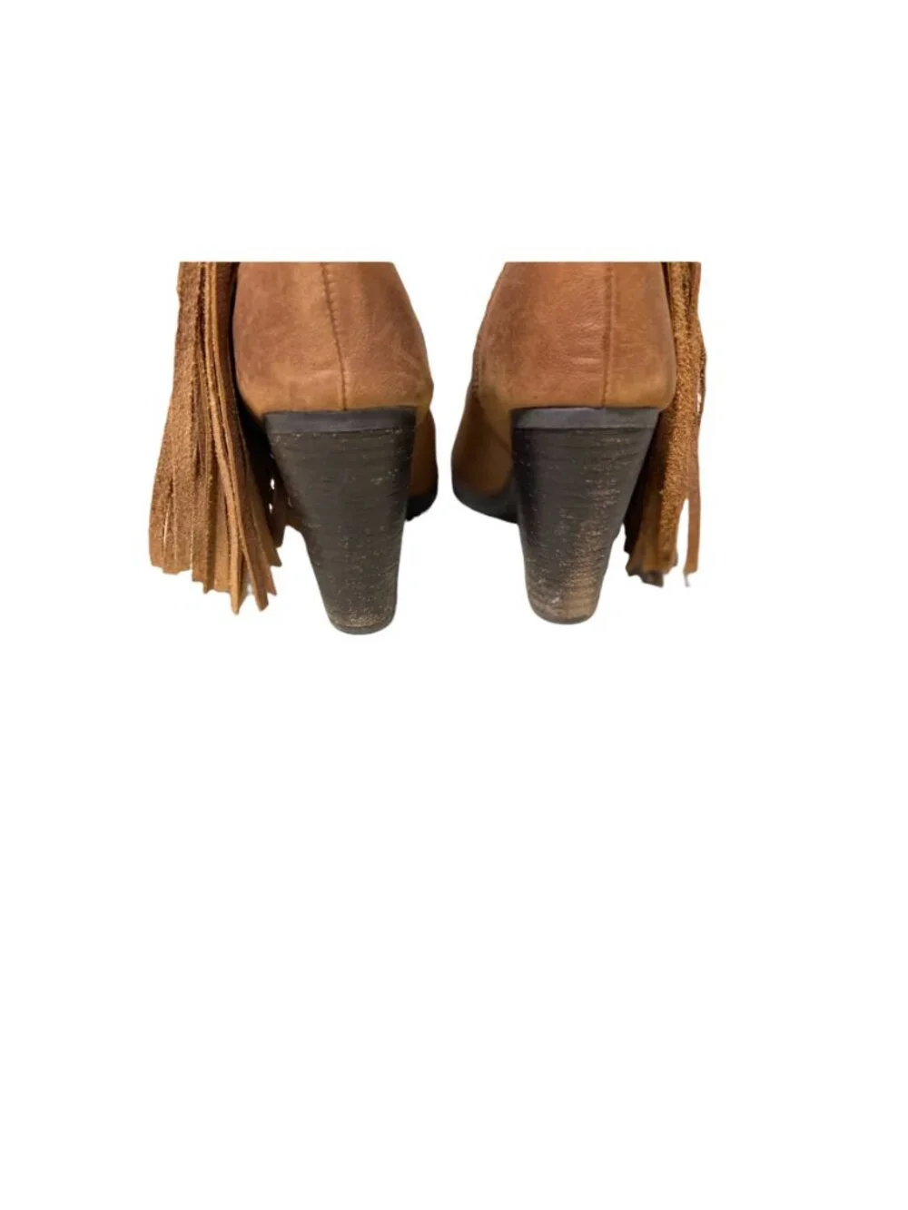 Steve Madden Woodstock Ankle Boots Beige size 7.5 Western Country Festival Boho